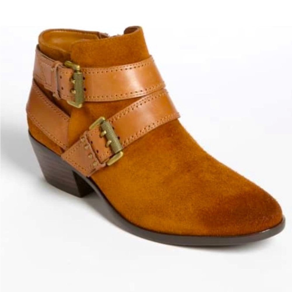 Sam Edelman Pippen Western Suede Leather Bootie